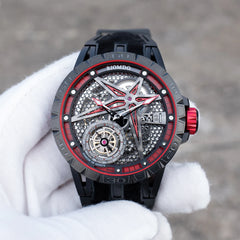 Automatic Watch Luminous Waterproof Silicone Strap Military Watches for Men RD-701