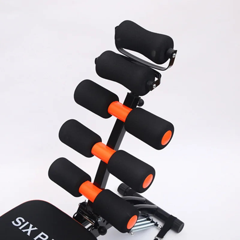 Six in one multifunctional abdominal machine, waist support, sit ups, abdominal exercise equipment, home fitness roll up chair