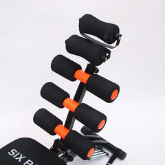 Six in one multifunctional abdominal machine, waist support, sit ups, abdominal exercise equipment, home fitness roll up chair