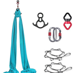 Aerial Yoga Silk Hammock – 8 Meter Satin Yoga Swing Set, 2.8m Wide, Anti-Gravity Inversion Tool, 15 Colors