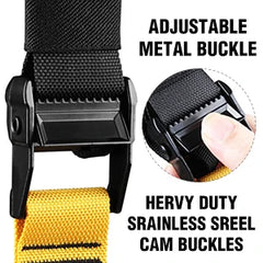 Resistance Bands Set with Handles – Door Anchor, Adjustable Straps & Carabiners for Home Gym Workout, Men & Women