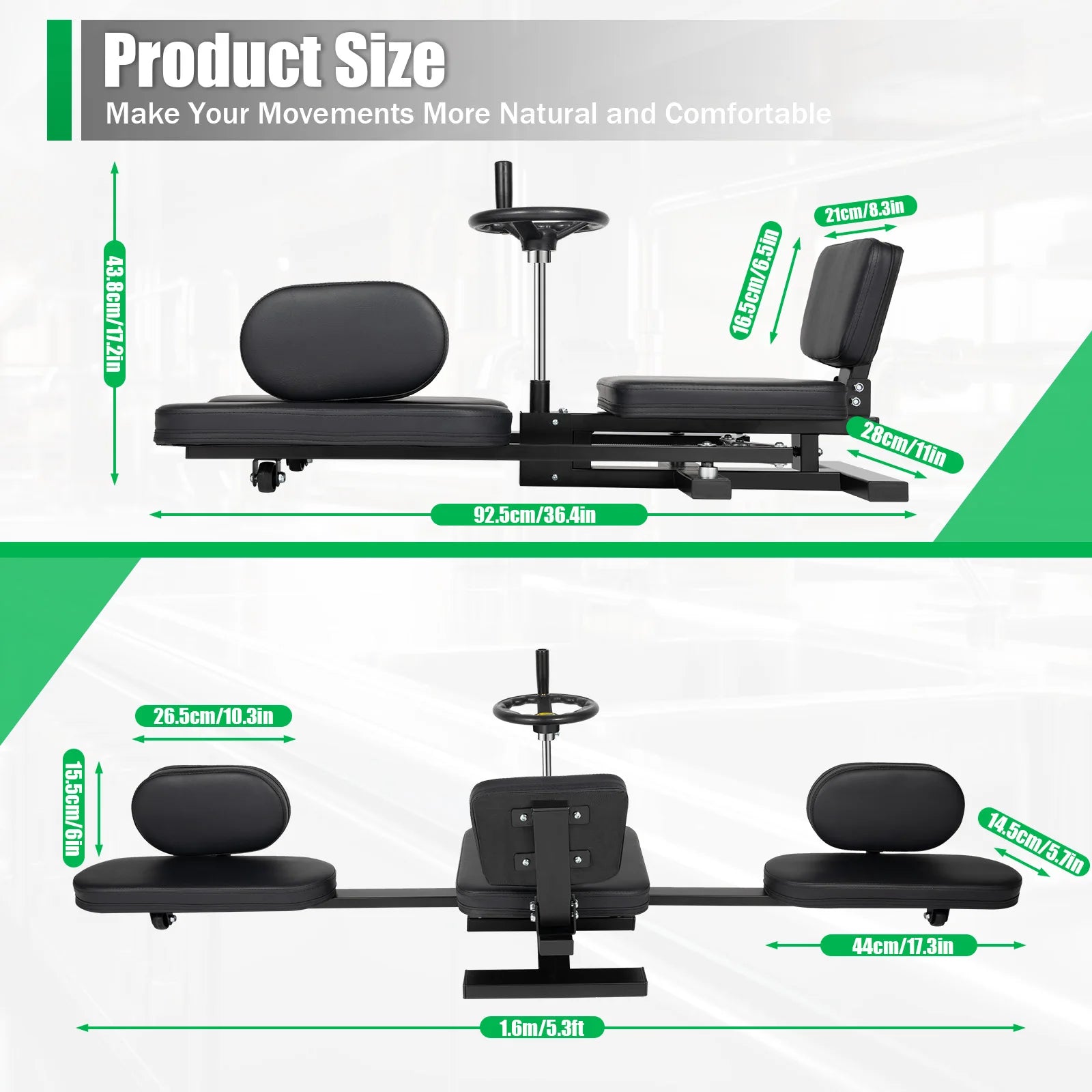 Leg Stretcher Machine – 180° Adjustable Split Stretching Equipment for Flexibility, Hip, Leg & Waist Training, 220 lb Capacity