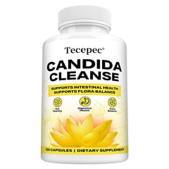 Candida Cleanse Capsules – Oregano Leaf, Gut Flora Balance, Colon Detox & Bloating Relief, 30–120 Count