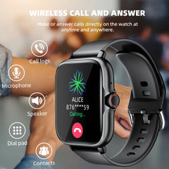 DESERTCAT 1.83" Smart Watch | Bluetooth Calling, Sleep Monitor, Pedometer & Alerts | iOS & Android