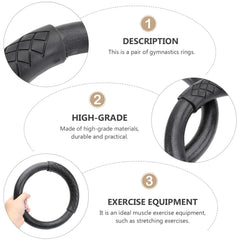 Gymnastic Rings – ABS Pull-Up & Dip Rings for Full Body Strength, Core & Muscle Training