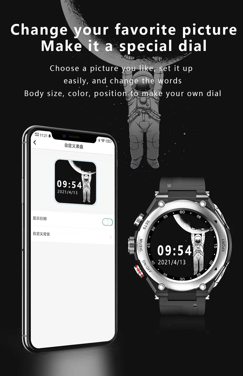 New T92 Smart Watch 2-in-1 TWS Bluetooth Headset Dial Call Local Music Heart Rate Blood Pressure