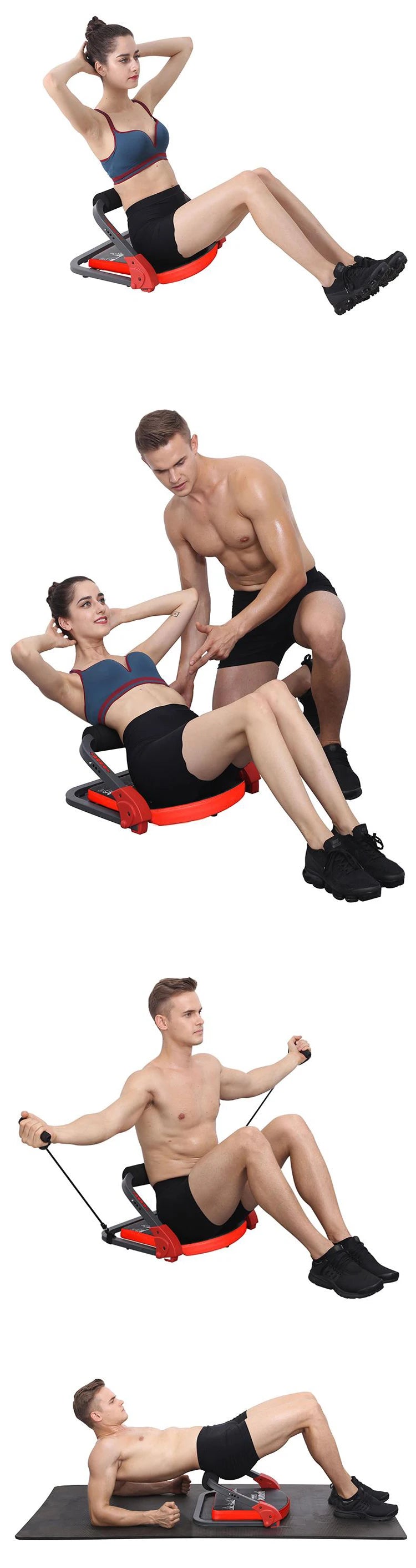 ABS Crunch Machine – Multi-Function Core Trainer with Adjustable Resistance for Body Shaping, Strength & Slimming