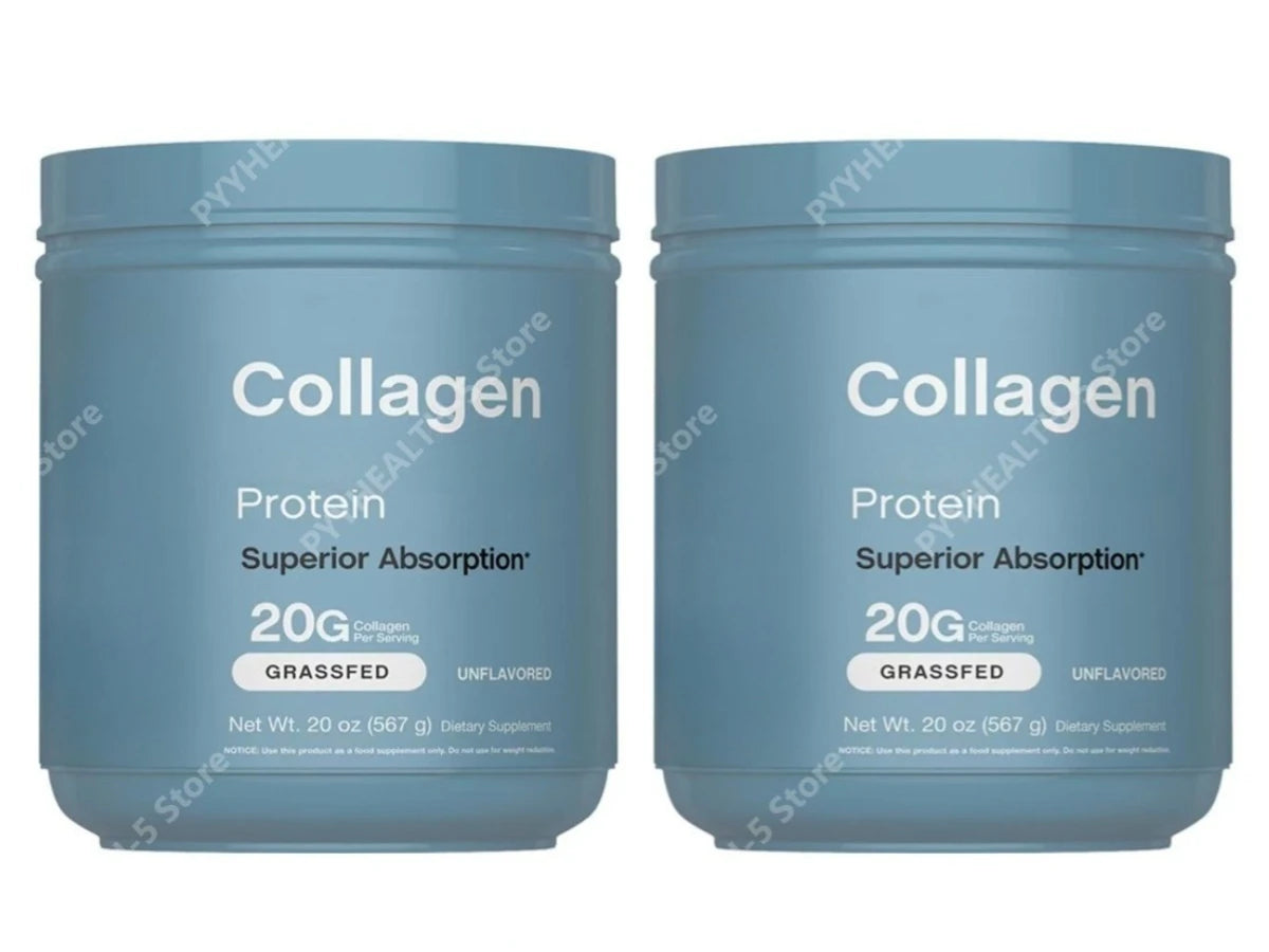 Collagen Powder – Grass-Fed, 18 Essential Amino Acids for Hair, Skin & Nails, Superior Absorption
