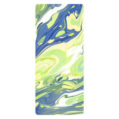 Foldable Suede Yoga Mat – Non-Slip Natural Rubber Base, Lightweight for Yoga, Pilates & Travel