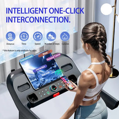 2026 Basic Model Smart Incline Treadmill  Multi-function LED Display Ultra-Quiet Folding Running Machine for Home Gym