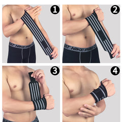 Wrist Wraps for Weightlifting – Elastic Breathable Wrist Support for Gym, Powerlifting & Bench Press, Men & Women