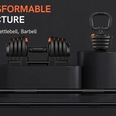 KERDOM 1-Sec Fast Adjustable Dumbbell 1pc