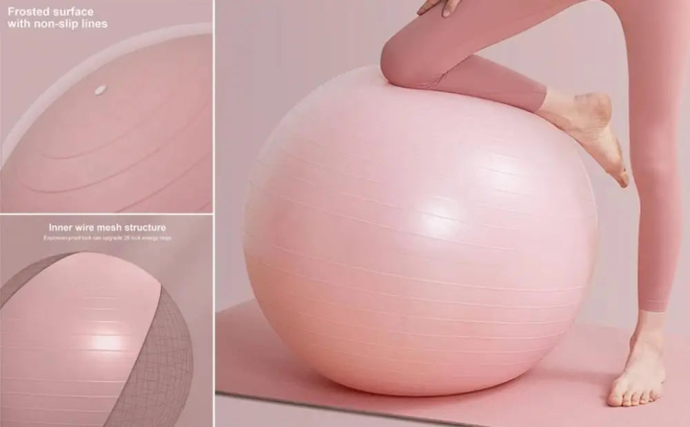 Yoga Ball With Air Pump Anti-slip Physical Therapy