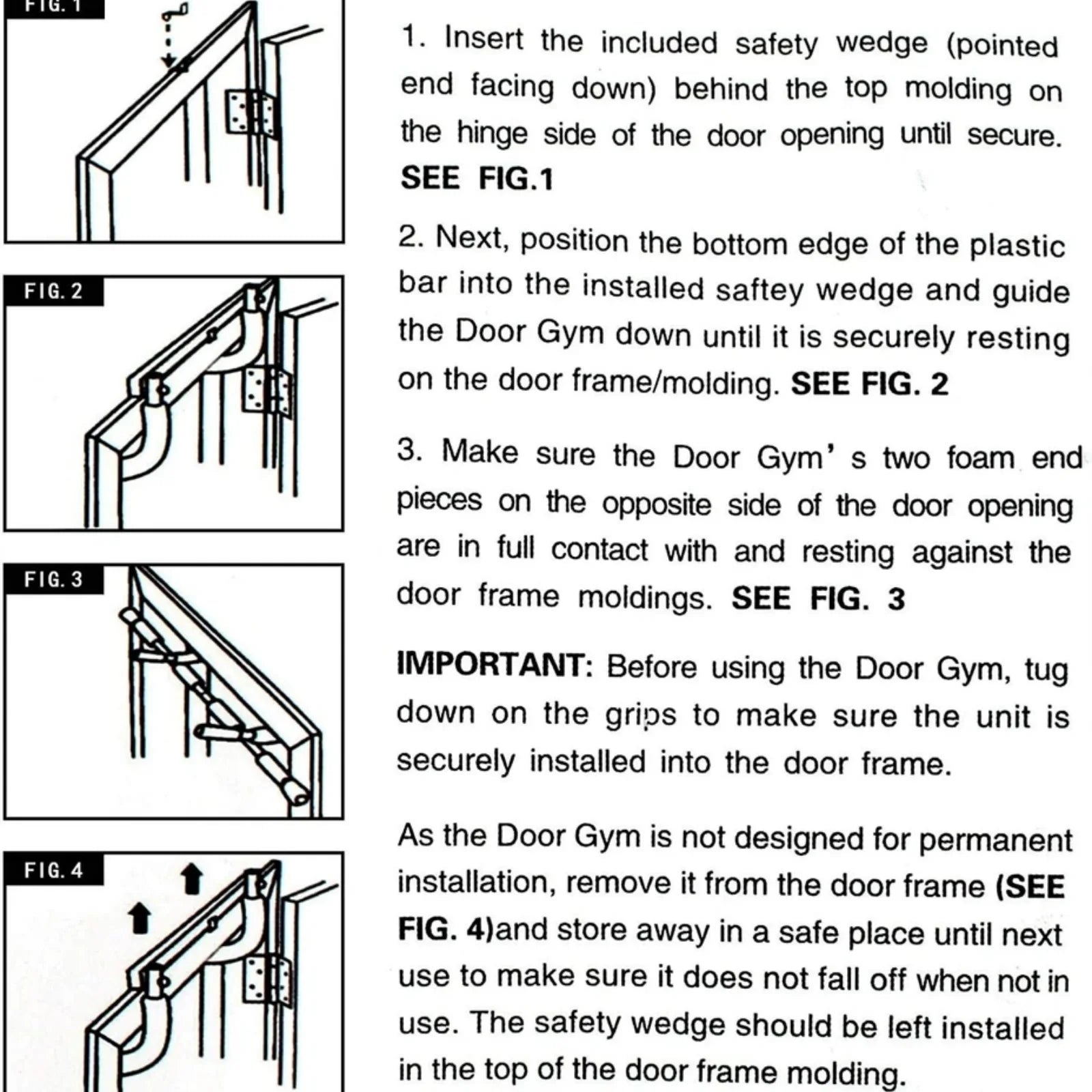 Multi-Grip Doorway Pull-Up Bar