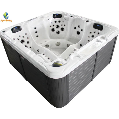 Freestanding Acrylic Hot Tub Spa – 3 Person Outdoor Jacuzzi with 35 Massage Jets & Balboa System