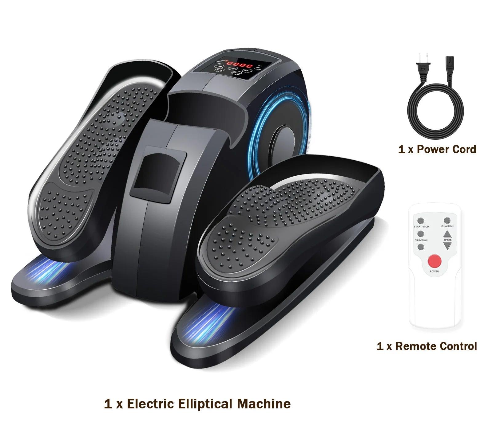 Under-Desk Elliptical Pedal Exerciser with Remote – Quiet Seated Leg Trainer | Cipher Athletics