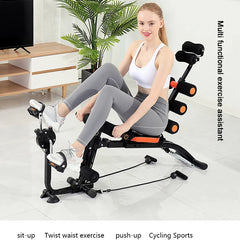 Six in one multifunctional abdominal machine, waist support, sit ups, abdominal exercise equipment, home fitness roll up chair