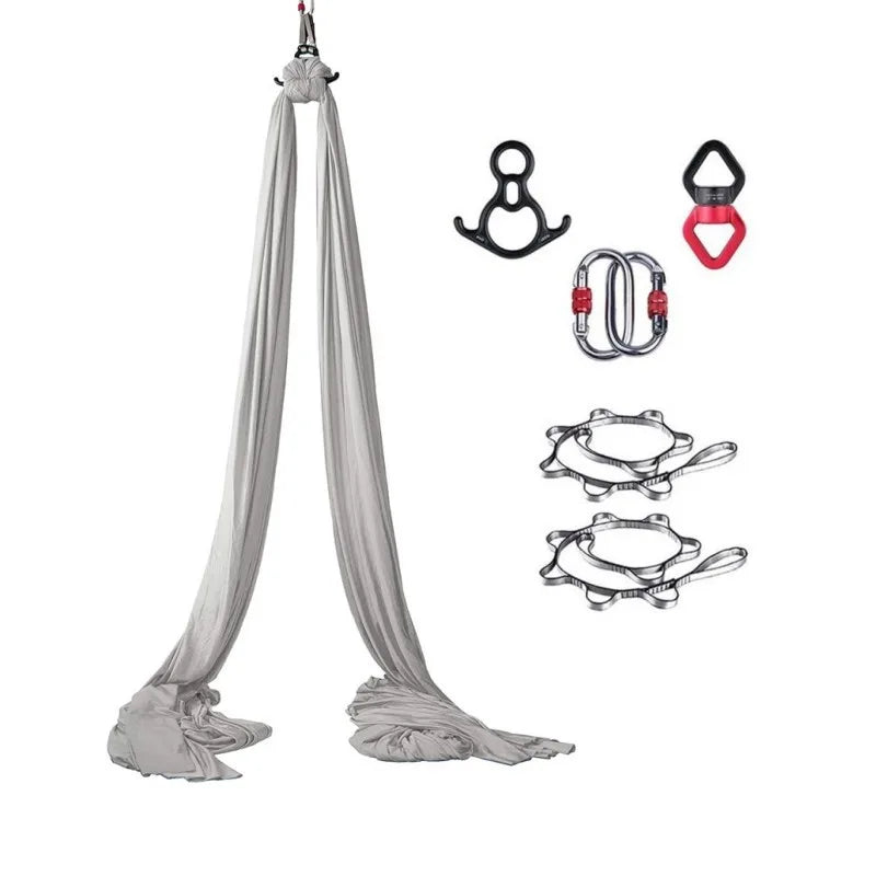 Aerial Yoga Silk Hammock – 8 Meter Satin Yoga Swing Set, 2.8m Wide, Anti-Gravity Inversion Tool, 15 Colors