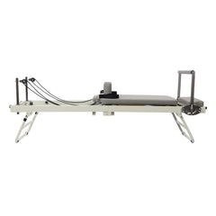 Foldable Pilates Reformer Machine – 264 lb Capacity, 2 Spring Tensions, 4 Foot Bar Positions, Home & Studio Use
