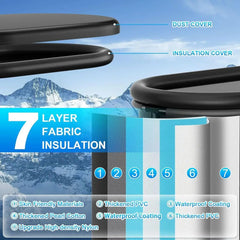 Cold Plunge Ice Bath Kit | 1/3 HP Chiller, External Filter & 148 Gallon Insulated Tub