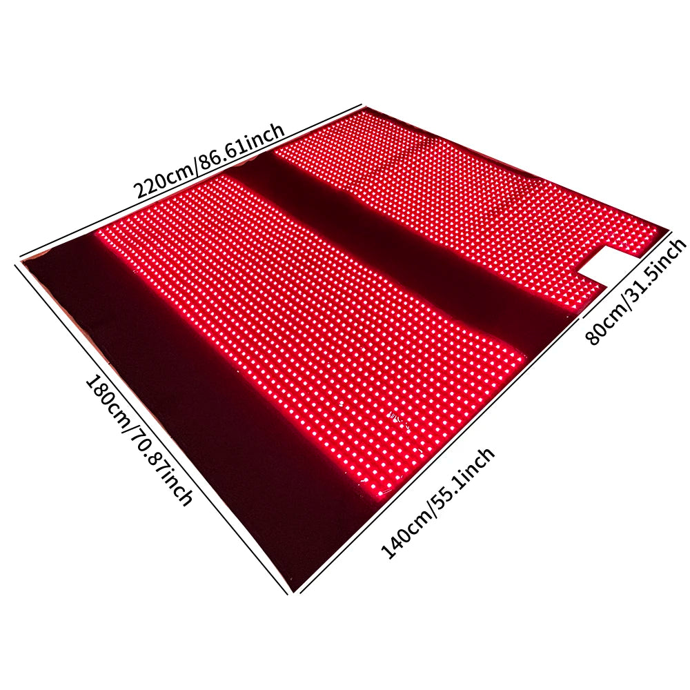 Full Body Red Light Therapy Sleeping Bag | LED Infrared Blanket Mat for Home Use (71")