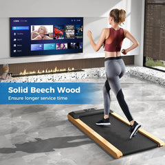 Folding Walking Pad Treadmill with Handles – 2-in-1 Under Desk Treadmill with Vibration Massage for Home & Office