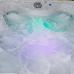 Outdoor Hot Tub Swim Spa – Acrylic Massage Pool with Jets, LED Lights & Ozone System