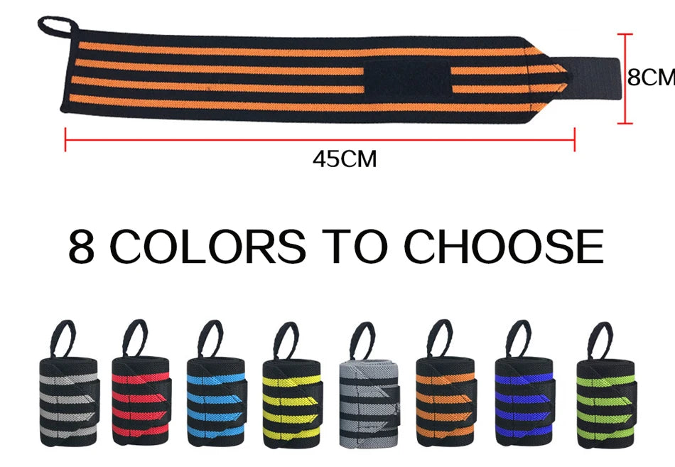 Wrist Wraps for Weightlifting – Elastic Breathable Wrist Support for Gym, Powerlifting & Bench Press, Men & Women