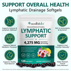Lymphatic Support, Immune Support, Healthy Blood Flow, Daily Metabolism Balance, Antioxidant Rich Nutrition, 60/120 Softgels