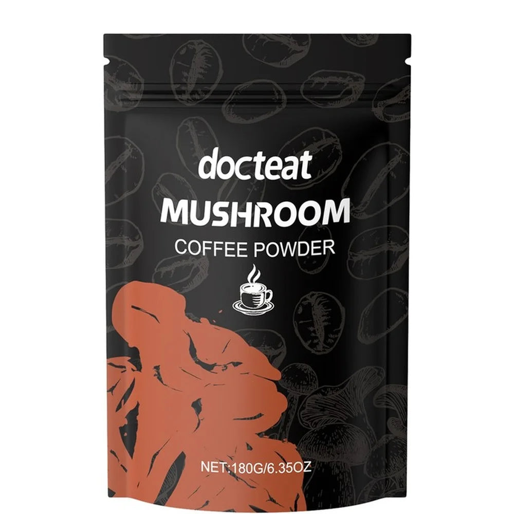 Mushroom Coffee Powder with L-Theanine – Daily Energy, Focus & Metabolism Support (180g)