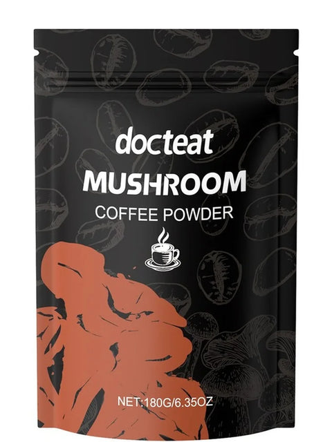 Mushroom Coffee Powder with L-Theanine – Daily Energy, Focus & Metabolism Support (180g)