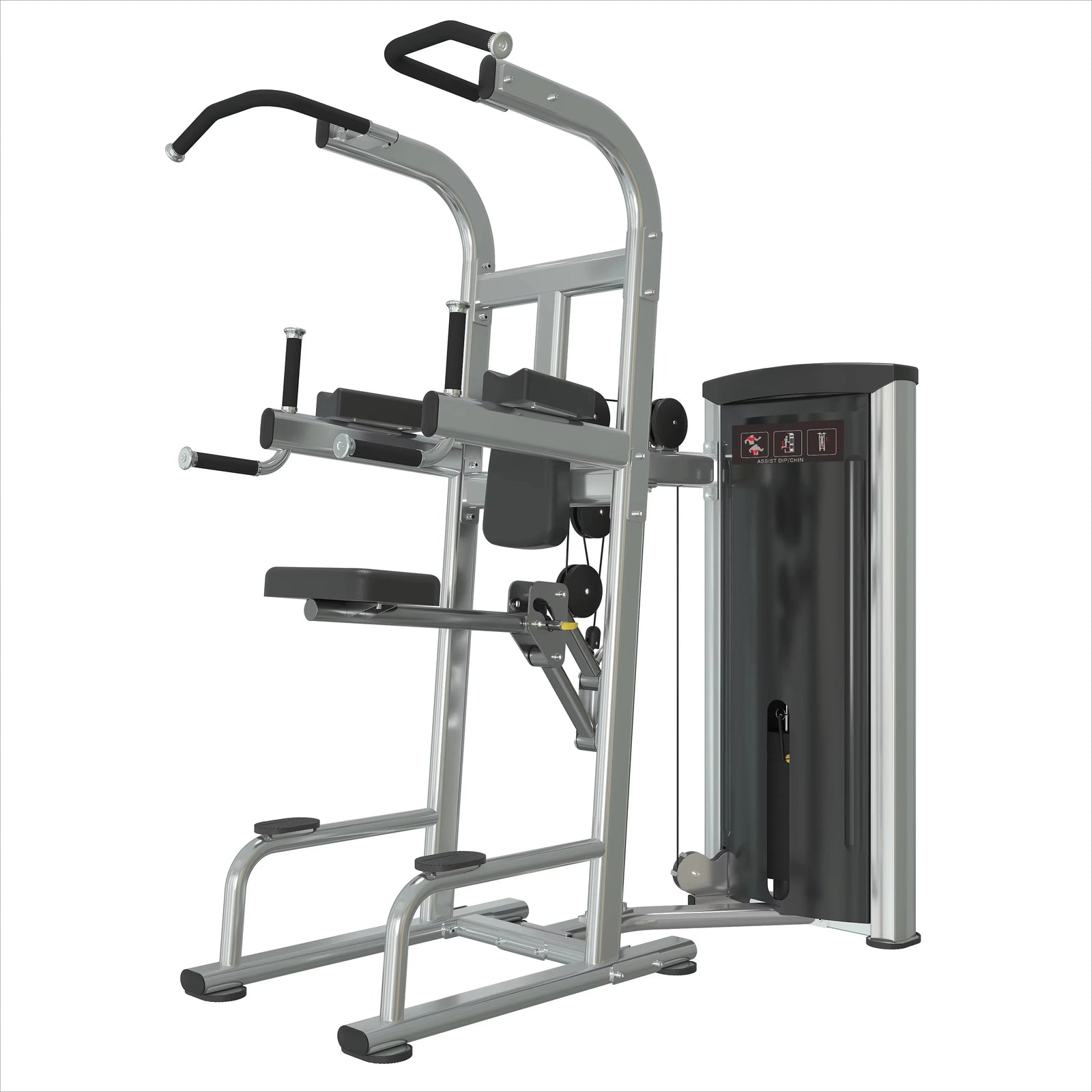 Commercial auxiliary pull-up machine, steel counterweight