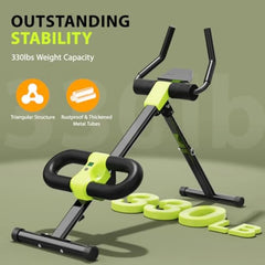 ABS Trainer Machine – Steel Home Gym Ab Workout Equipment for Abdominal Exercise, Core Strength & Balance Training