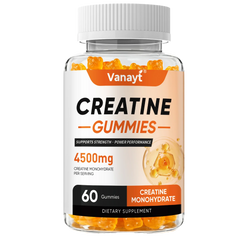 Creatine Monohydrate Gummies 4500mg – Muscle Growth, Strength, Energy & Athletic Performance