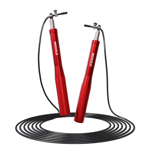 Professional Jump Rope with Ball Bearings | Aluminum Alloy Handles & Adjustable Steel Cable