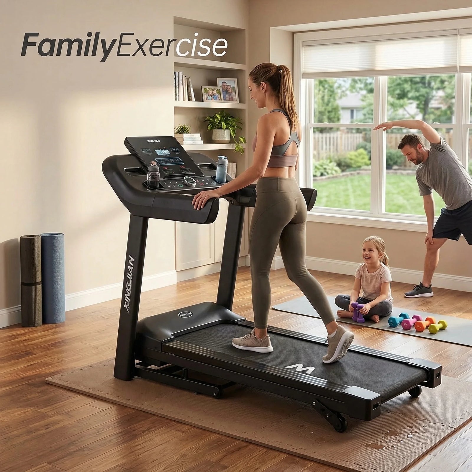 2026 Basic Model Smart Incline Treadmill  Multi-function LED Display Ultra-Quiet Folding Running Machine for Home Gym