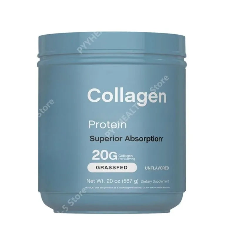Collagen Powder – Grass-Fed, 18 Essential Amino Acids for Hair, Skin & Nails, Superior Absorption
