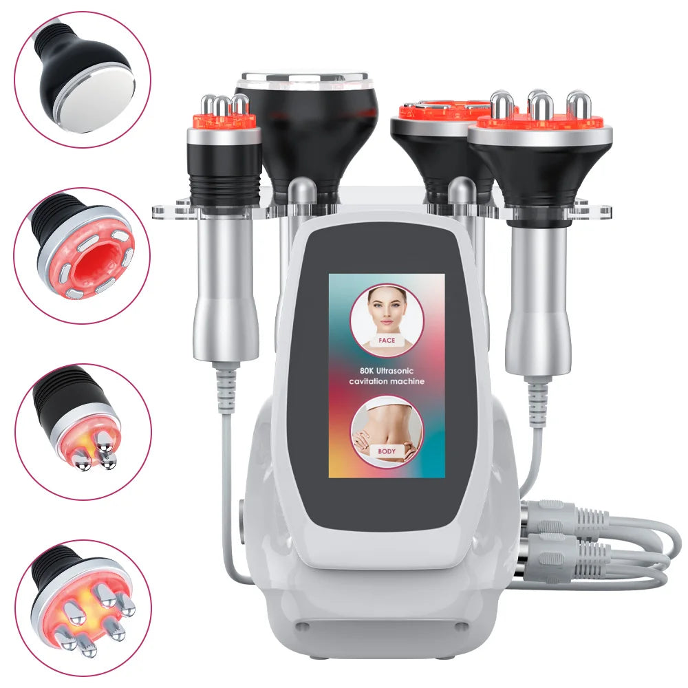 4-in-1 80K Cavitation Ultrasonic Body Slimming Machine | Skin Tightening & Face Lifting
