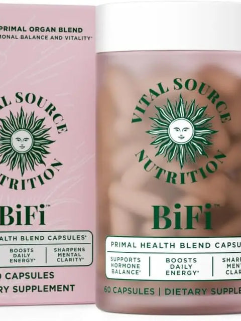 BiFi Beef Organ Capsules for Women | Hormone Health, Energy & Stamina | Primal Organ Blend