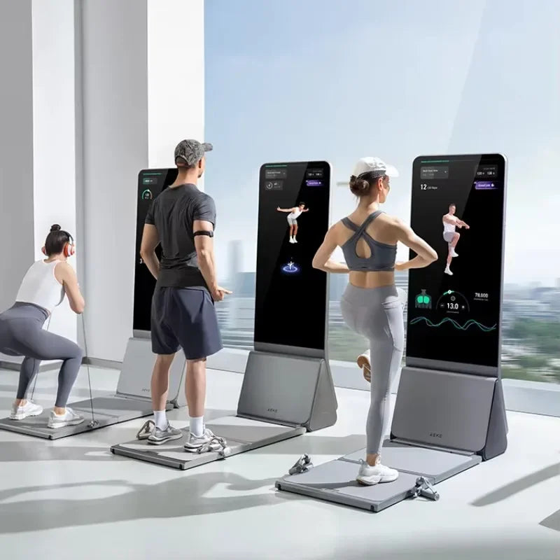 AEKE Integrated Wellness Design Statement 43" Smart Home Gym Fitness Mirror with Touch Screen Wi-Fi Connected Training