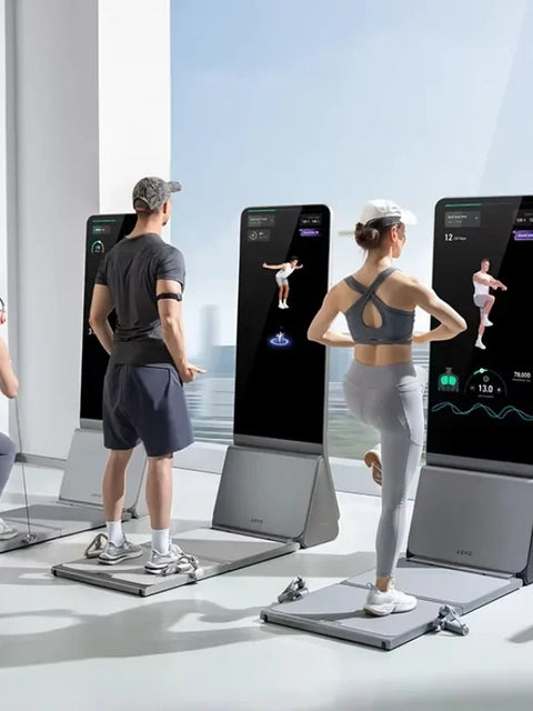 AEKE Integrated Wellness Design Statement 43" Smart Home Gym Fitness Mirror with Touch Screen Wi-Fi Connected Training