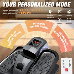 Under-Desk Elliptical Pedal Exerciser with Remote – Quiet Seated Leg Trainer | Cipher Athletics