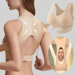 Women's Posture Corrector Bra – Wire Free Front Closure with Back Support