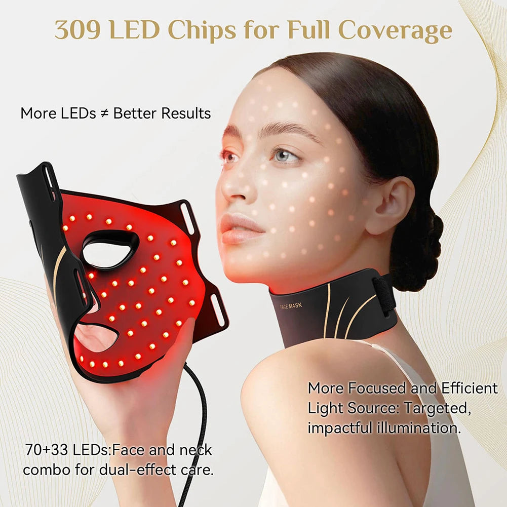 7-Color LED Face & Neck Mask Set | Photon Therapy for Skin Rejuvenation & Repair