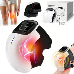 Cordless Knee Massager with Red Light & Vibration | Joint, Elbow & Shoulder Relief