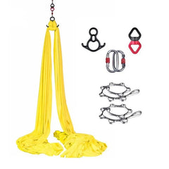 Aerial Yoga Silk Hammock – 8 Meter Satin Yoga Swing Set, 2.8m Wide, Anti-Gravity Inversion Tool, 15 Colors
