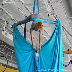 Aerial Yoga Silk Hammock – 8 Meter Satin Yoga Swing Set, 2.8m Wide, Anti-Gravity Inversion Tool, 15 Colors