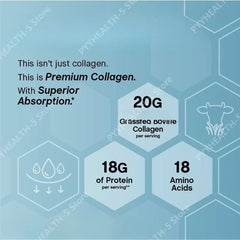 Collagen Powder – Grass-Fed, 18 Essential Amino Acids for Hair, Skin & Nails, Superior Absorption