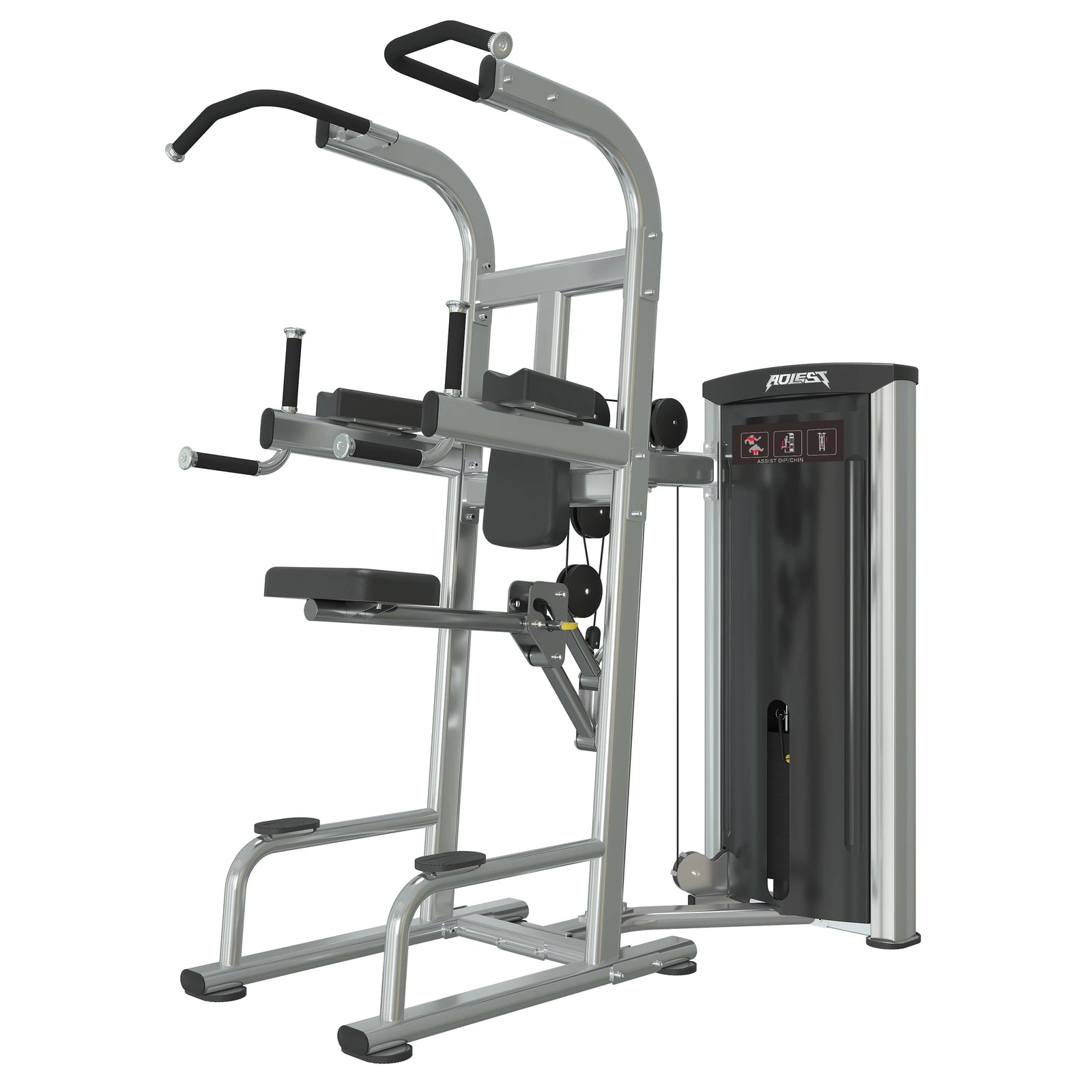 Commercial auxiliary pull-up machine, steel counterweight