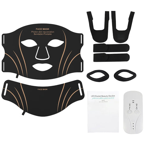 7-Color LED Face & Neck Mask Set | Photon Therapy for Skin Rejuvenation & Repair